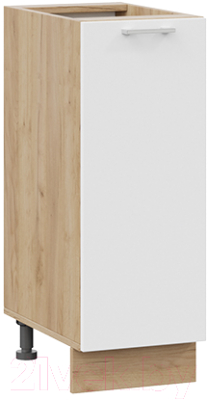 Шкаф-стол кухонный ТриЯ Габриэлла 1Н3 (дуб крафт золотой/сноу) - фото