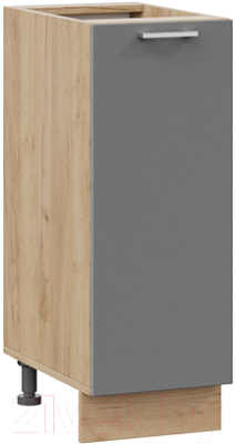 Шкаф-стол кухонный ТриЯ Габриэлла 1Н3 (дуб крафт золотой/титан) - фото