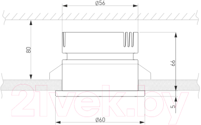 Точечный светильник Elektrostandard 25026/LED 7W 4200K BK (черный)