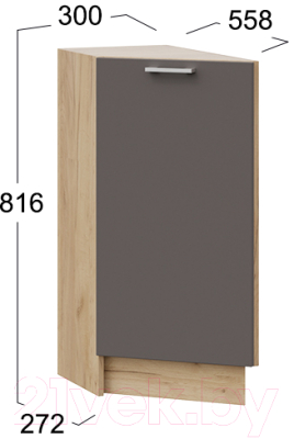 Шкаф-стол кухонный ТриЯ Габриэлла 1Н3Т (дуб крафт золотой/муссон)