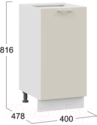 Шкаф-стол кухонный ТриЯ Габриэлла 1Н4 (белый/крем)