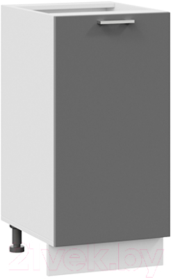 Шкаф-стол кухонный ТриЯ Габриэлла 1Н4 (белый/титан) - фото