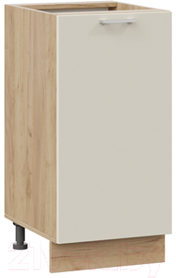 Шкаф-стол кухонный ТриЯ Габриэлла 1Н4 (дуб крафт золотой/крем) - фото