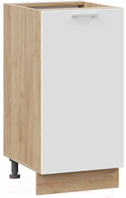 Шкаф-стол кухонный ТриЯ Габриэлла 1Н4 (дуб крафт золотой/сноу) - фото