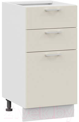 Шкаф-стол кухонный ТриЯ Габриэлла 1Н4Я3 (белый/крем) - фото