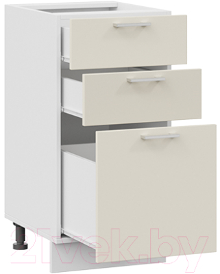 Шкаф-стол кухонный ТриЯ Габриэлла 1Н4Я3 (белый/крем)