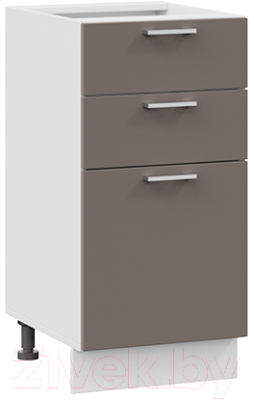 Шкаф-стол кухонный ТриЯ Габриэлла 1Н4Я3 (белый/муссон) - фото