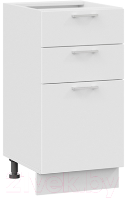 Шкаф-стол кухонный ТриЯ Габриэлла 1Н4Я3 (белый/сноу) - фото