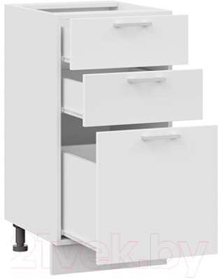 Шкаф-стол кухонный ТриЯ Габриэлла 1Н4Я3 (белый/сноу)