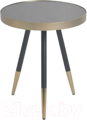 Журнальный столик Bergenson Bjorn Hedda / TAI-HD-TBL-MTMRB-GLD-40 (черный/матовое золото) - фото