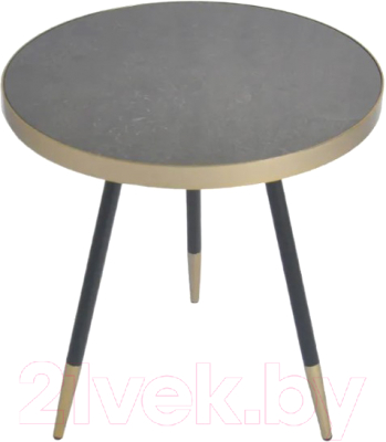 Журнальный столик Bergenson Bjorn Hedda / TAI-HD-TBL-MTMRB-GLD-55 (черный/матовое золото) - фото