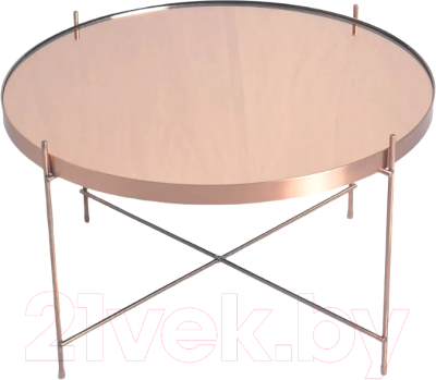 Журнальный столик Bergenson Bjorn Josen / TAI-JS-TBL-MTMR-PNK-64 (розовый/медный) - фото