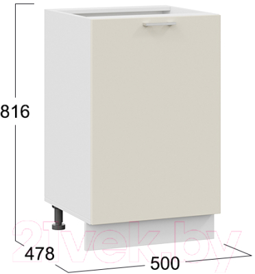 Шкаф-стол кухонный ТриЯ Габриэлла 1Н5 (белый/крем)