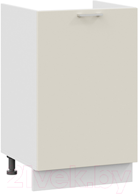Шкаф под мойку ТриЯ Габриэлла 1Н5М (белый/крем) - фото