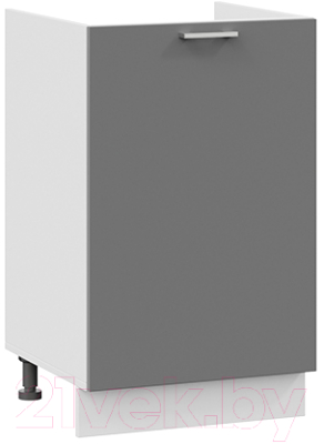 Шкаф под мойку ТриЯ Габриэлла 1Н5М (белый/титан) - фото