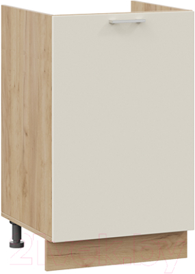 Шкаф под мойку ТриЯ Габриэлла 1Н5М (дуб крафт золотой/крем) - фото
