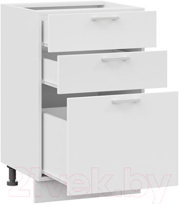 Шкаф-стол кухонный ТриЯ Габриэлла 1Н5Я3 (белый/сноу)