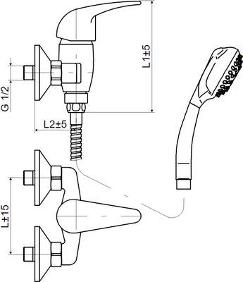 Смеситель Slovarm EA.3520-150