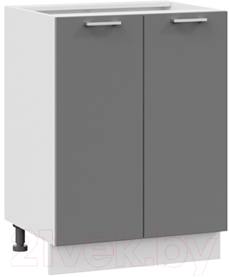 Шкаф-стол кухонный ТриЯ Габриэлла 1Н6 (белый/титан) - фото