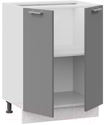 Шкаф-стол кухонный ТриЯ Габриэлла 1Н6 (белый/титан)