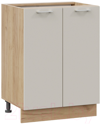 Шкаф-стол кухонный ТриЯ Габриэлла 1Н6 (дуб крафт золотой/крем) - фото