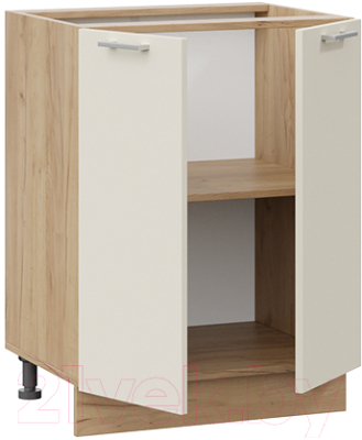 Шкаф-стол кухонный ТриЯ Габриэлла 1Н6 (дуб крафт золотой/крем)