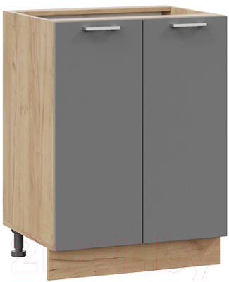 Шкаф-стол кухонный ТриЯ Габриэлла 1Н6 (дуб крафт золотой/титан) - фото