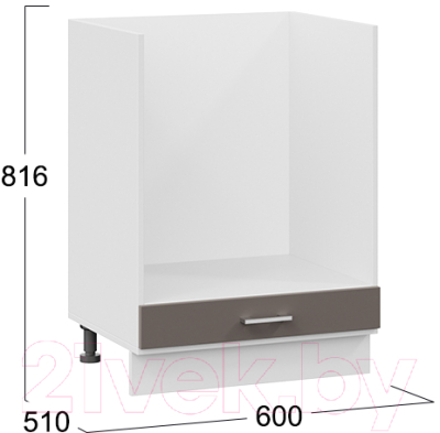 Шкаф под духовку ТриЯ Габриэлла 1Н6Б (белый/муссон)
