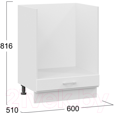 Шкаф под духовку ТриЯ Габриэлла 1Н6Б (белый/сноу)