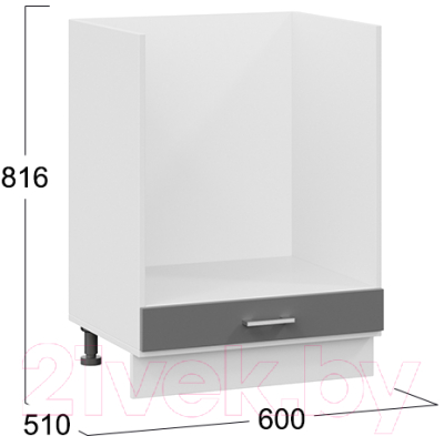 Шкаф под духовку ТриЯ Габриэлла 1Н6Б (белый/титан)