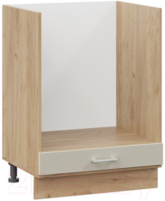 Шкаф под духовку ТриЯ Габриэлла 1Н6Б (дуб крафт золотой/крем) - фото