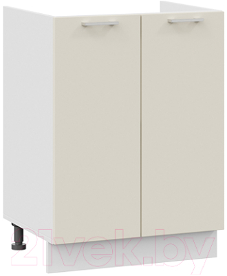 Шкаф под мойку ТриЯ Габриэлла 1Н6М (белый/крем) - фото