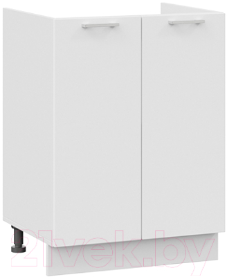 Шкаф под мойку ТриЯ Габриэлла 1Н6М (белый/сноу) - фото
