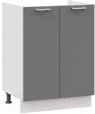 Шкаф под мойку ТриЯ Габриэлла 1Н6М (белый/титан) - фото