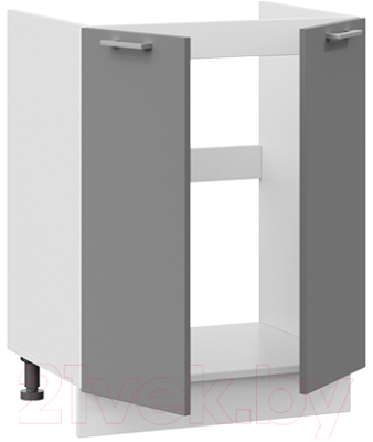 Шкаф под мойку ТриЯ Габриэлла 1Н6М (белый/титан)