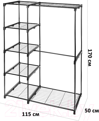 Стеллаж El Casa С вешалкой / 240220