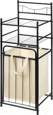 Стеллаж El Casa С 2-мя полками и корзиной для белья / 240137 - фото