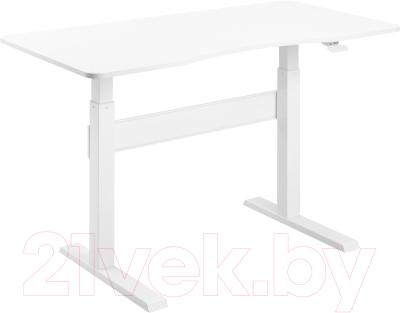 Письменный стол Ergosmart Air Desk L (белый) - фото