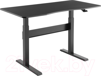 Письменный стол Ergosmart Air Desk L (черный) - фото