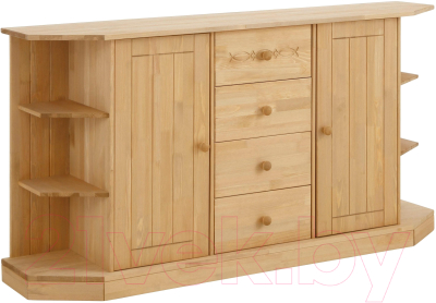 Тумба Dipriz Indra 2дв 1618 Д.1277.01 (бейц/масло) - фото