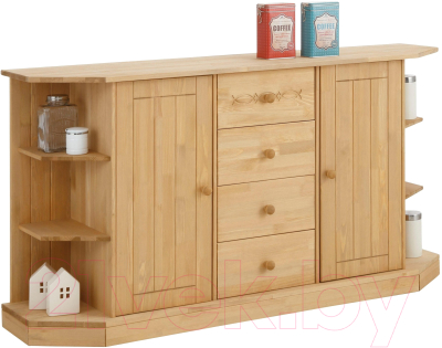 Тумба Dipriz Indra 2дв 1618 Д.1277.01 (бейц/масло)