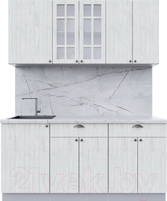 Готовая кухня Интерлиния Берес 1.7А - фото