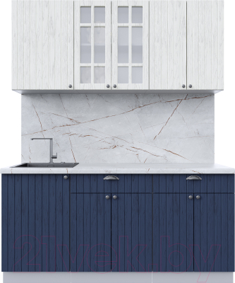 Готовая кухня Интерлиния Берес 1.7А - фото