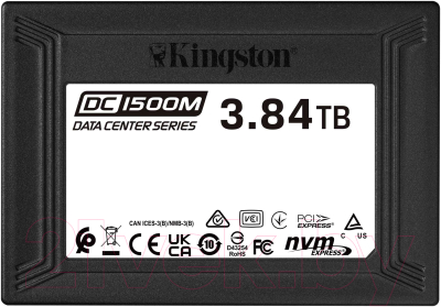 SSD диск Kingston DC1500M 3840G (SEDC1500M/3840G) - фото