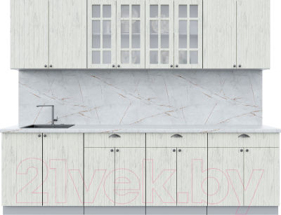 Готовая кухня Интерлиния Берес 2.7А - фото