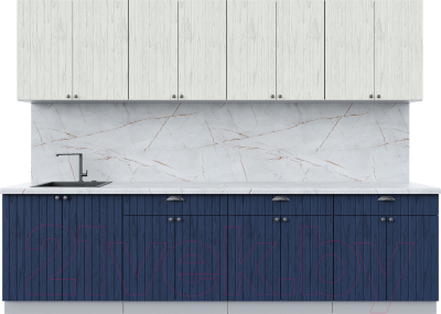 Готовая кухня Интерлиния Берес 2.9А - фото