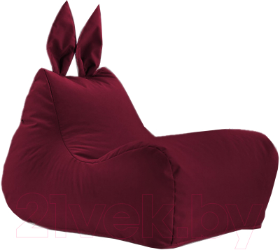 Бескаркасное кресло Kreslomeshki Заяц / З-100x65x85-B (бордовый) - фото