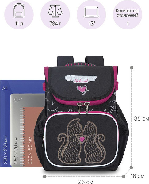 Школьный рюкзак Grizzly RAl-294-2