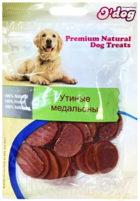 Лакомство для собак O'dog Утиные медальоны - фото