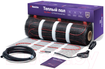Теплый пол электрический Nunicho Etalon SHP 1500Вт (10.0м2) - фото